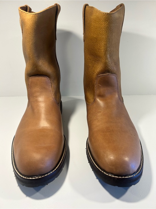 Onward Reserve Men 10.5 Brown Leather Pull On Boots Vibram Sole Made In Brazil main image 13